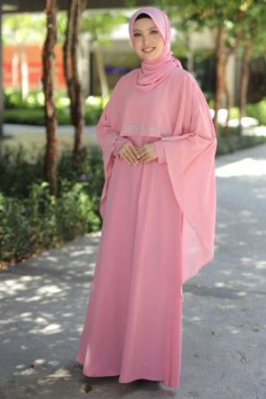 Jubah Ratu Arab Dusty Pink