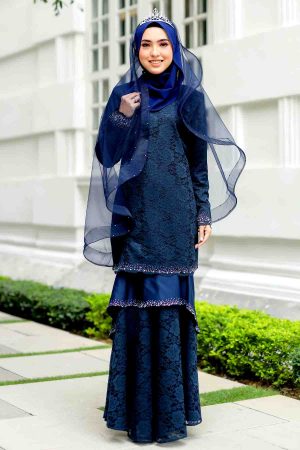 Set Couple Qayra Navy Blue