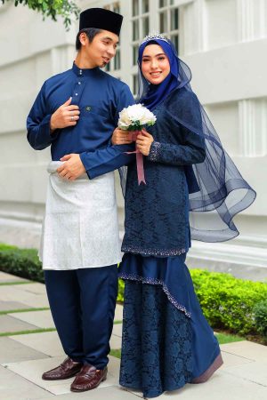 Set Couple Qayra Navy Blue