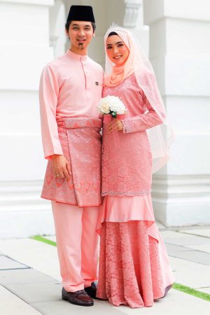 Set Couple Qayra Peach