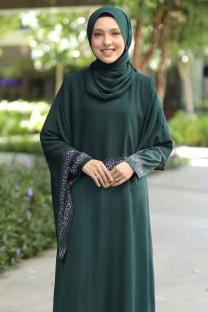 Jubah Ratu Arab v2.0 Emerald Green
