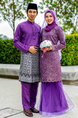 Set Couple Deena Purple Keladi