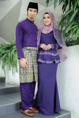 Set Couple Safiera Dark Purple