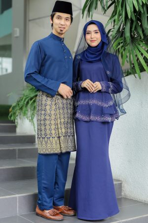 Set Couple Safiera Navy Blue