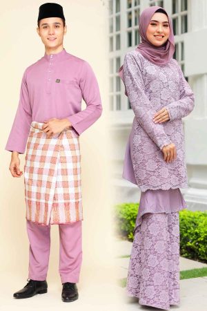 Set Couple Qayra Dusty Purple