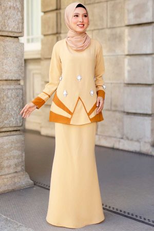 Kurung Nedeera Yellow Nude