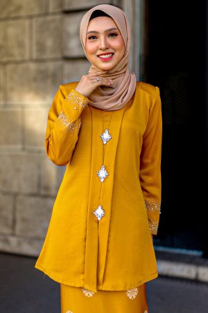 Kebaya Sareema Mustard