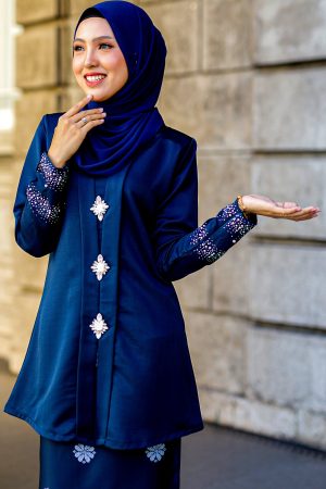 Kebaya Sareema Navy Blue