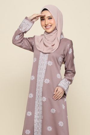 Jubah Songket Rose Gold