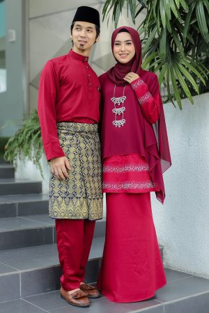 Set Couple Ratu Maroon