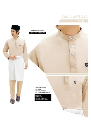 Set- Baju Baju Melayu Al-Habib Nude