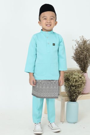 Baju Melayu Kids Mint Green