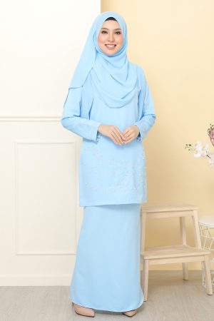 Kurung Airis Baby Blue