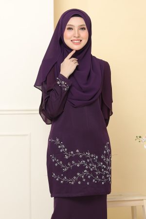 Kurung Airis Dark Purple