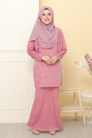 Kurung Airis Dusty Pink