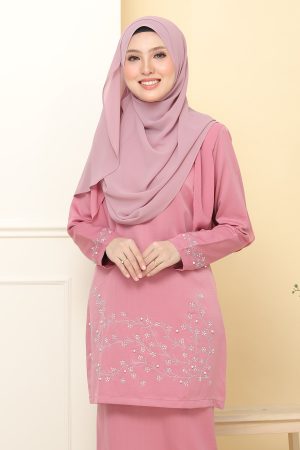 Kurung Airis Dusty Pink