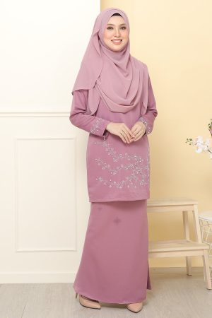 Kurung Airis Dusty Purple