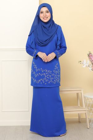 Kurung Airis Royal Blue