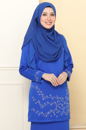 Kurung Airis Royal Blue