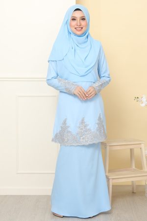 Kurung Alina Baby Blue