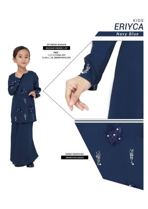 Kurung Eriyca Kids Navy Blue