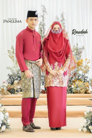 Couple Raudah Maroon(6 ITEM)