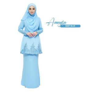 Kurung Amayra Baby Blue