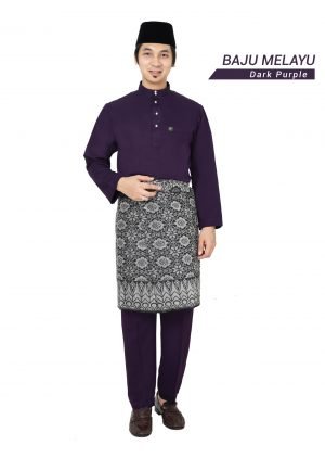 Set- Baju Melayu Al-Habib Dark Purple