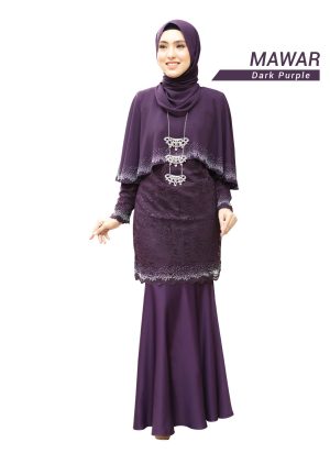 Set Mawar Dark Purple (6 Item)