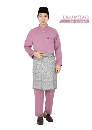 Set- Baju Melayu Al-Habib Dusty Purple