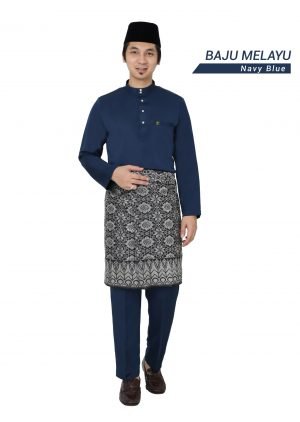 Set- Baju Melayu Al-Habib Navy Blue