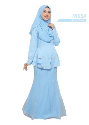 Peplum Nissa Baby Blue