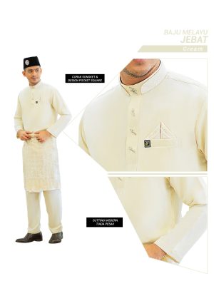 Set- Baju Melayu Jebat Cream