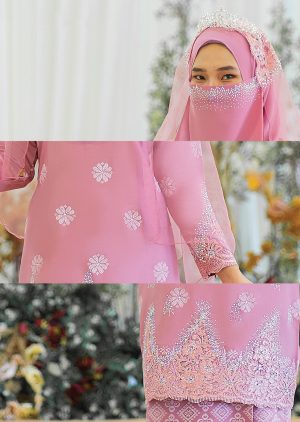 Set Walinong Sari Dusty Pink (6 ITEM)
