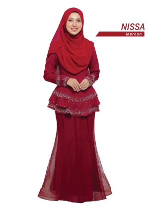 Peplum Nissa Maroon