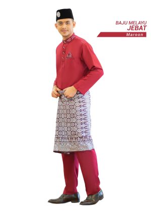 Set- Baju Melayu Jebat Maroon