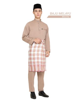 Set- Baju Melayu Al-Habib Mocha