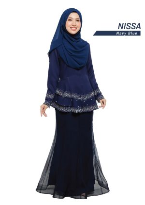 Peplum Nissa Navy Blue