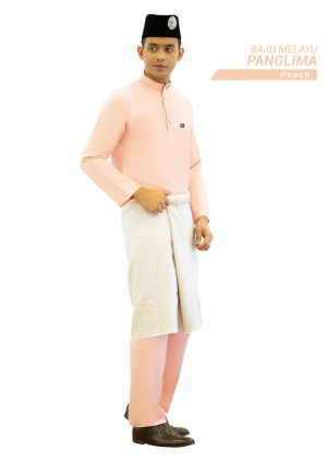 Set- Baju Melayu Panglima Peach