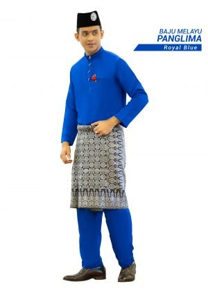 Set- Baju Melayu Panglima Royal Blue