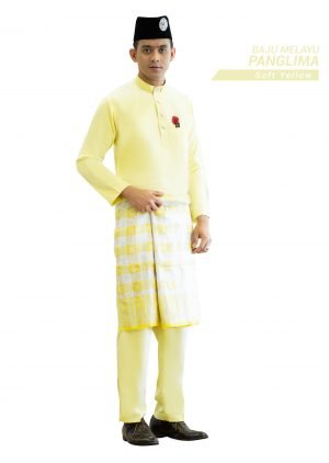 Set- Baju Melayu Panglima Soft Yellow