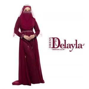 Set Dress Delayla Maroon (6 ITEM)
