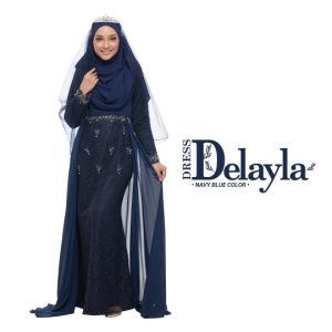 Dress Delayla Premium Navy Blue