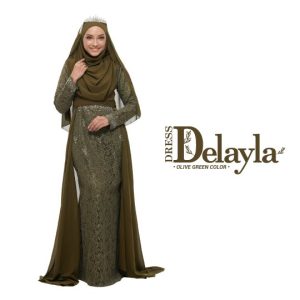 Dress Delayla Premium Olive Green