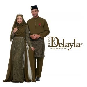 Set Couple Delayla Premium Olive Green – GOLD