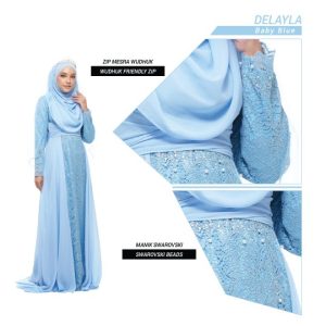 Dress Delayla Premium Baby Blue