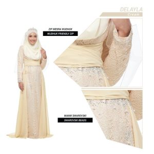 Set Dress Delayla Cream (6 ITEM)