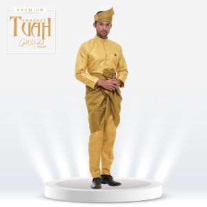 Songket Premium Tuah Gold Mustard