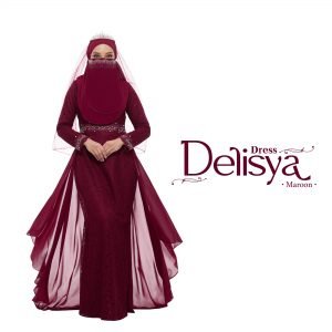 Set Dress Delisya Maroon (6 ITEM)