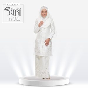 Set Songket Suri Premium Off White